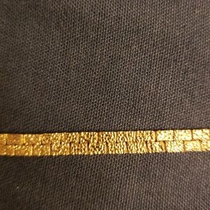 Reversible Yellow Gold Bracelet "I Love You" 7.5"